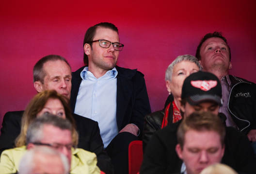 Prins Daniel på VIP-läktaren