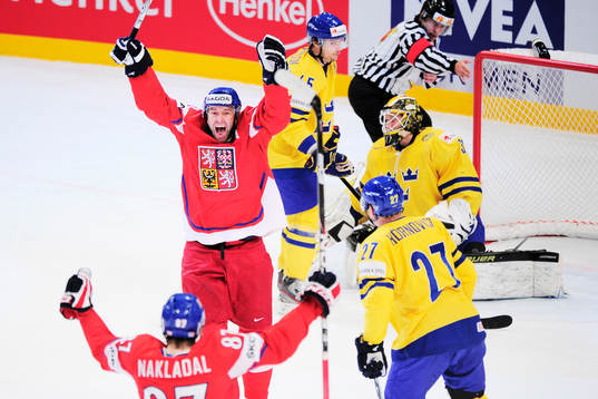 1-1 av Petr Nedved, Tjeckien, glädje, jubel