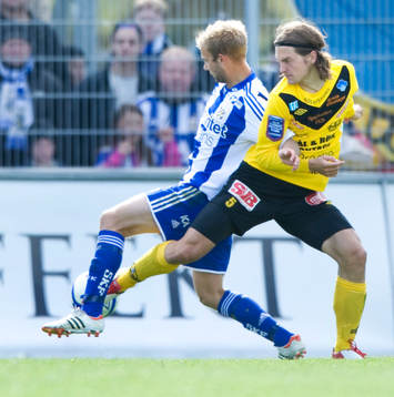1-1 Robin Söder, Göteborg, som här passerar William