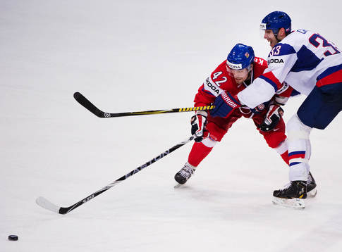 Petr Koukal, Tjeckien, och Zdeno Chara, Slovakien