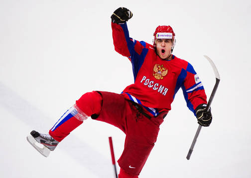 Yevgeni Malkin, Ryssland, jublar