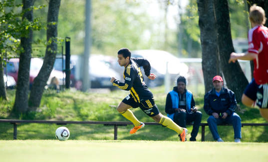 Islam Mirée, Hässleholm, sprintar loss på kanten