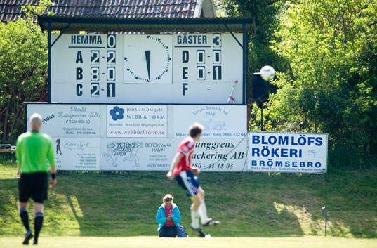 Gammaldags resultattavla med manuell sifferuppsättning,