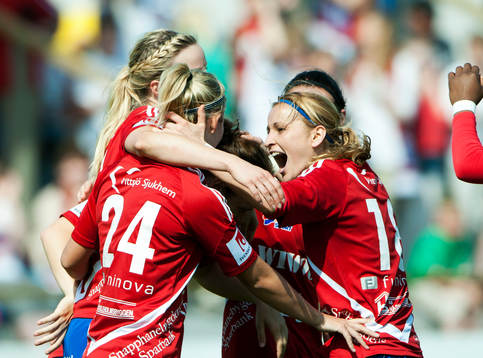 Sofie Andersson, Kirsty Yallop och Vlora Bajraktaraj,