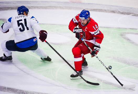 Valtteri Filppula, Finland, och Tomas Plekanec, Tjeckien