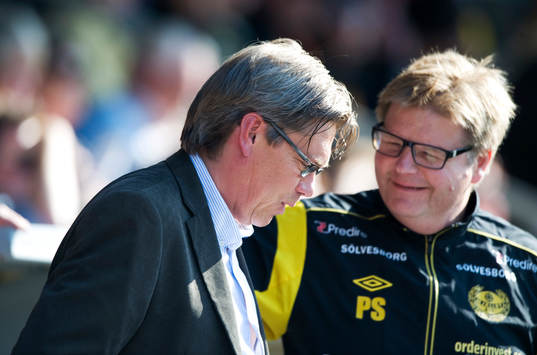 Per Olsson, tränare, Gefle och Peter Swärdh, tränare,