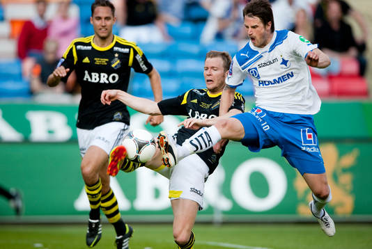 Per Karlsson, AIK och Gunnar Heidar Thorvaldsson,