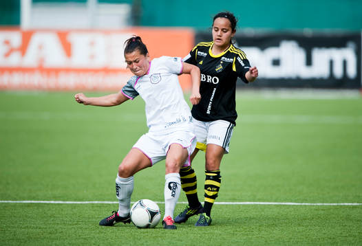 Malin Diaz, AIK och Alexandra Riley, Malmö