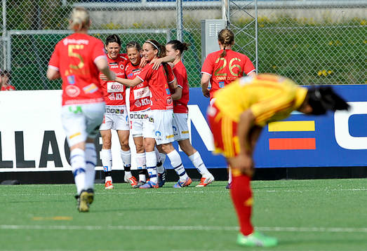 Therese Björck, Kristianstad och Kosovare Asllani jubel