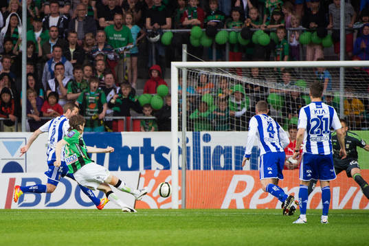 Markus Gustafsson, GAIS, gör 1-0