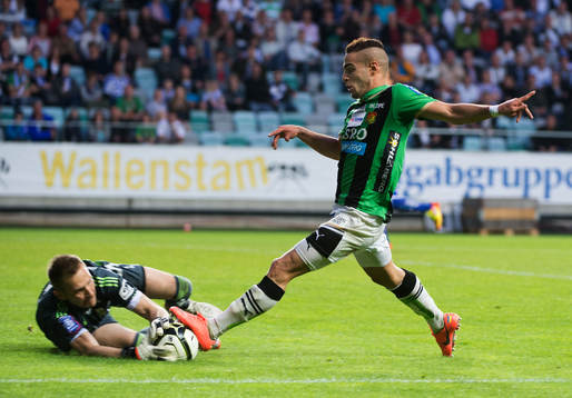 John Alvbåge, målvakt,  IFK Göteborg. Mervan Celik, GAIS