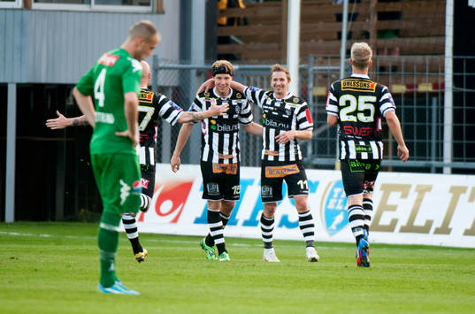 Fredrik Olsson, Landskrona. Jubel. 3-1