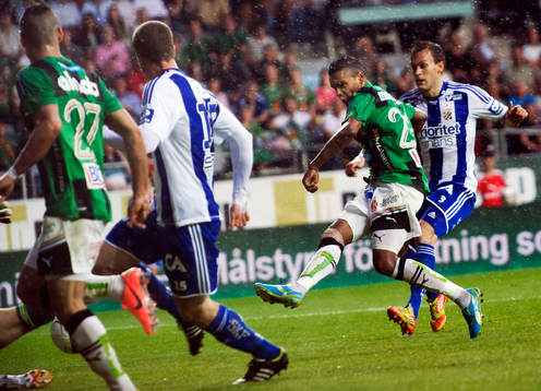 Nära 2-0, Wanderson, Gais skjuter från nära håll