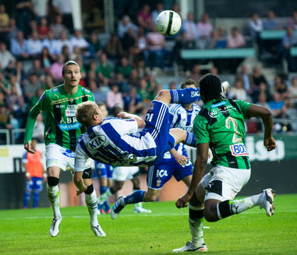 Robin Söder, IFK Göteborg, brassesparkar några