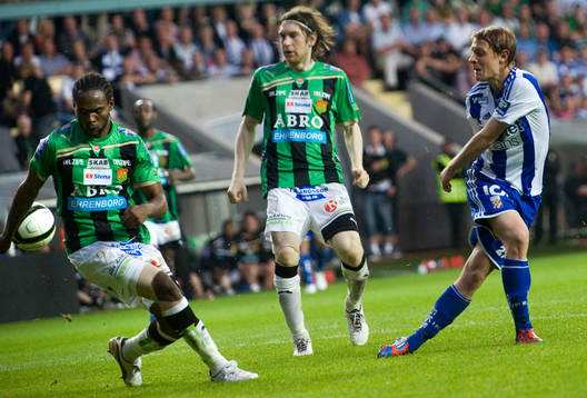 Hands och straff?, Joel Allansson, IFK Göteborg skjuter