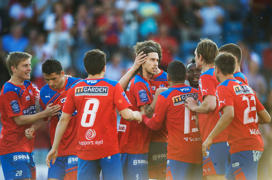 1-0 Daniel Nordmark, Helsingborg, jubel