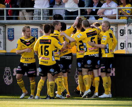 Stefan Ishizaki, Elfsborg, gör 1-0, jubel