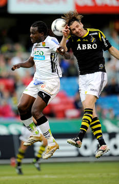 Nils-Eric Johansson, AIK och Peter Ijeh, GAIS