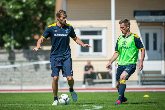 Sverige tränar i Visby