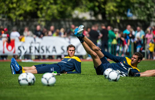 Sverige tränar i Visby