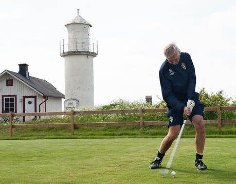 Delar av landslaget spelar golf, Landslagschef Lars Richt