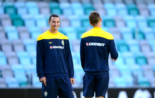 Zlatan Ibrahimovic och Markus Rosenberg