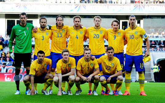 Startelva, lagbild. Bakre frv Andreas Isaksson, Olof