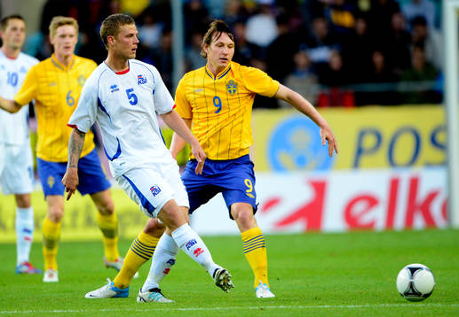 Kim Källström, Sverige och Ragnar Sigurdsson, Island