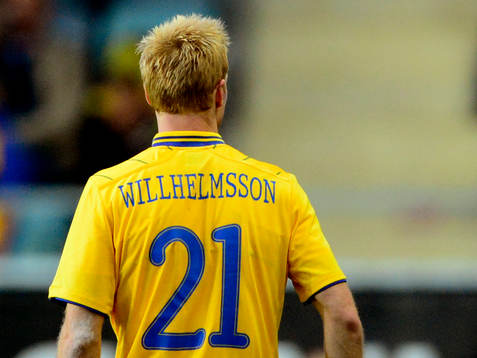 Christian Wilhelmsson, Sverige, med felstavad tröja