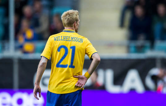 Christian Wilhelmsson, Sverige med felstavning på ryggen