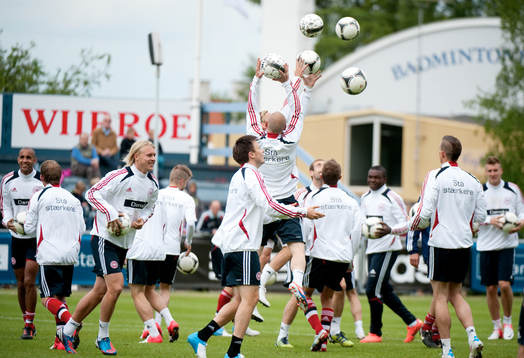 Fotboll, Danmark, träning