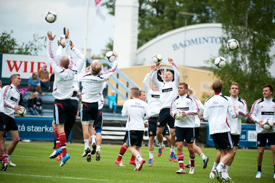 Fotboll, Danmark, träning
