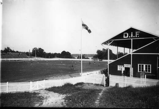 Fotboll. Tranebergs idrottsplats vid OS 1912