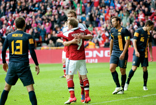 Andreas Bjelland, Danmark. Jubel