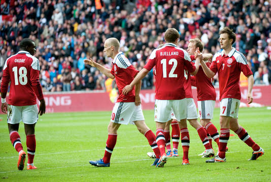 Andreas Bjelland, Danmark. Jubel