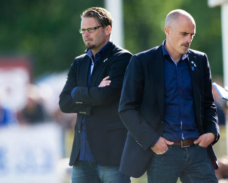 Joakim Persson och Magnus Arvidsson, tränare