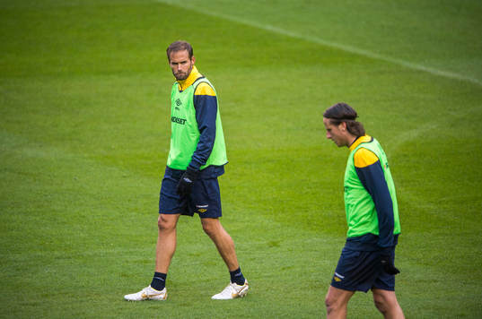 Olof Mellberg och Jonas Olsson