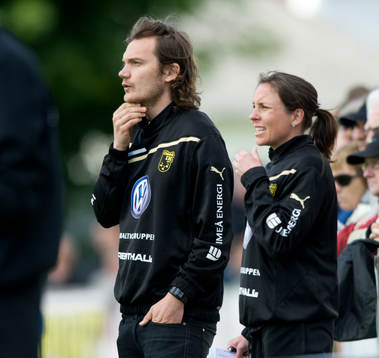 Hanna Ljungberg och Joakim Blomqvist, tränare
