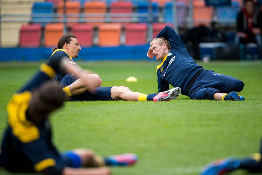 Zlatan Ibrahimovic och Christian Wilhelmsson