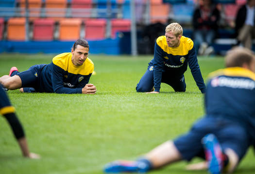 Zlatan Ibrahimovic och Christian Wilhelmsson