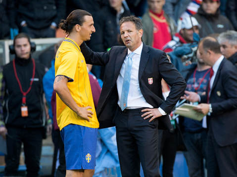 Zlatan Ibrahimovic, Sverige med Sinisa Mihajlovic,