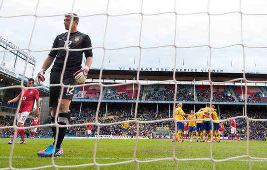 Zlatan Ibrahimovic, Sverige, gör 2-1 på straff