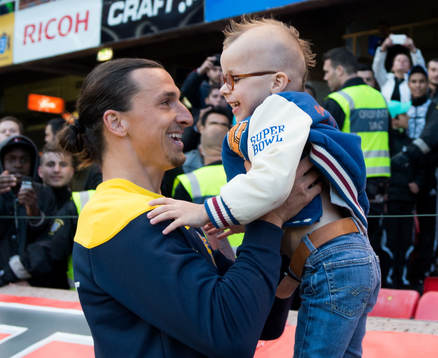 Zlatan Ibrahimovic, Sverige, med sonen Vincent