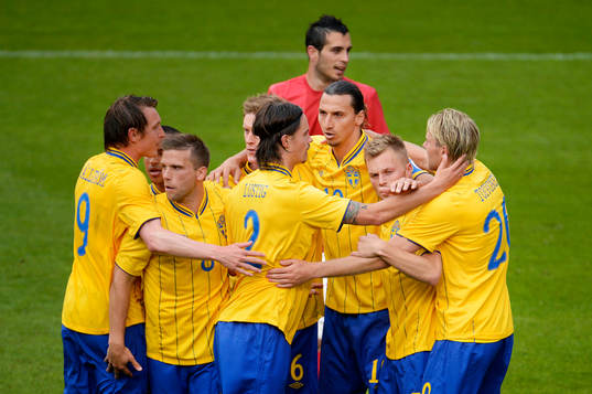 Kim Källström, Anders Svensson, Mikael Lustig, Zlatan