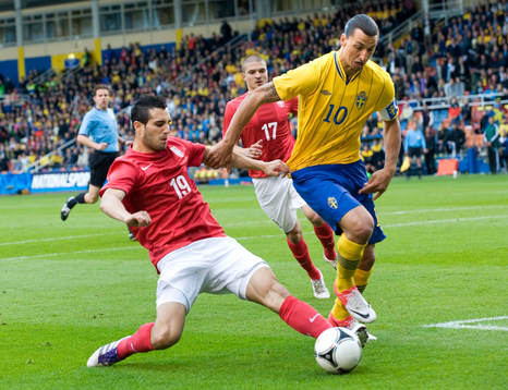 Zlatan Ibrahimovic, Sverige och Nikola Maksimovic, Serbien