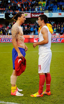 Zlatan Ibrahimovic, Sverige, Aleksandar Kolarov, Serbien
