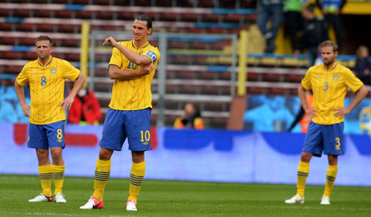 Anders Svensson, Zlatan Ibrahimovic, Olof Mellberg, Sverige
