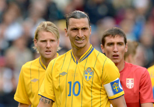 Zlatan Ibrahimovic och Ola Toivonen, Sverige