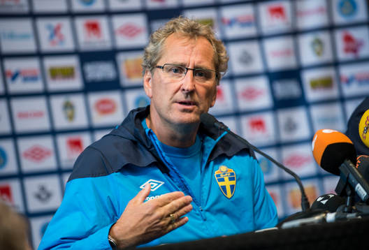 Presskonferens med Erik Hamrén, förbundskapten på