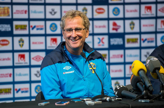 Presskonferens med Erik Hamrén, förbundskapten på